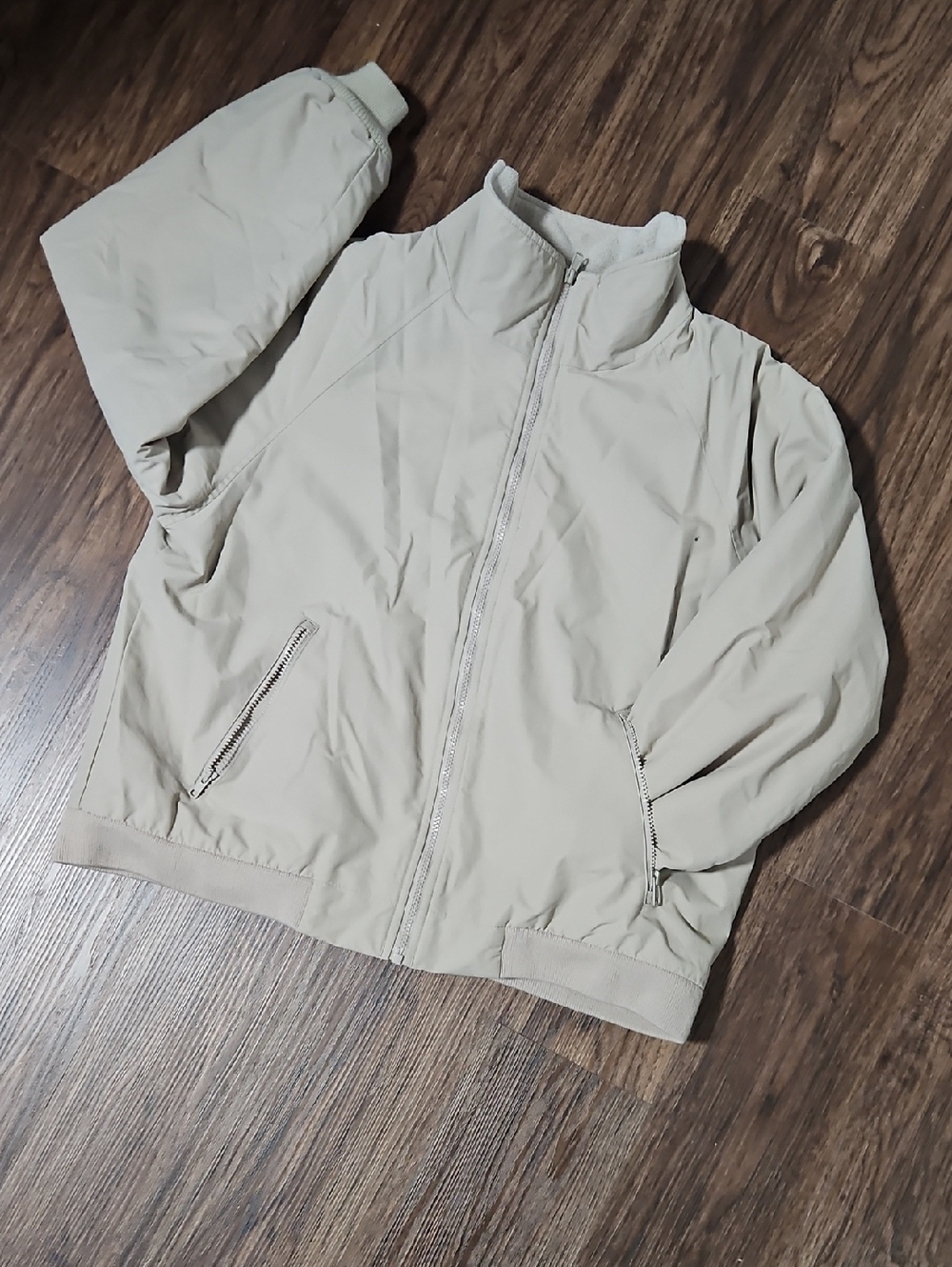 Lands’ End ThermaCheck WindCheck Fleece Lined Jacket Women’s Medium